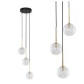 Lampa wisząca NILOS Czarny / złoty G9 MAX 6W 5942 TK Lighting
