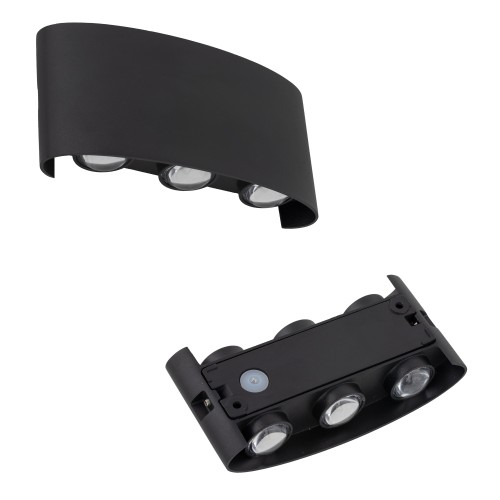 Kinkiet elewacyjny ARROW czarny 6xLED 18181 TK Lighting
