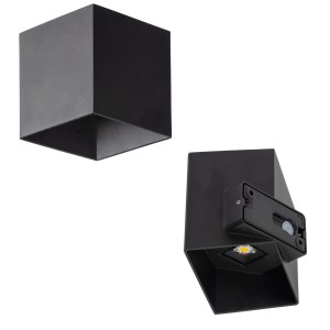 Kinkiet elewacyjny CUBE czarny 2xLED 18182 TK Lighting