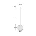 Lampa wisząca Brillant 1 złota LED CCT LP-3303/1P GD Light Prestige