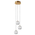 Lampa wisząca Brillant 3 złota LED CCT LP-3303/3P GD Light Prestige