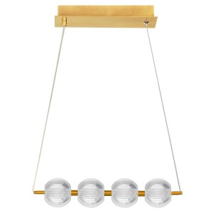 Lampa wisząca Brillant 4 złota LED CCT LP-3303/4L GD Light Prestige