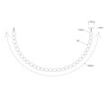Lampa wisząca Dorado Rope 3 m złota LED CCT LP-002/3M CCT Light Prestige