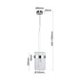 Lampa wisząca Vetro 1 chrom 1xE14 LP-2910/1P CH Light Prestige