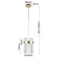 Lampa wisząca Vetro 1 złota 1xE14 LP-2910/1P GD Light Prestige