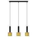 Lampa wisząca Amo czarno-złota 3xE27 LP-0702/3L GD Light Prestige