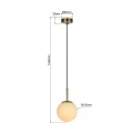 Lampa wisząca Dorado złota 1xE14 LP-002/1P Light Prestige