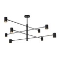 Lampa wisząca Snow 8 czarna 8xGU10 LP-731/8P BK Light Prestige