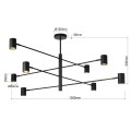 Lampa wisząca Snow 8 czarna 8xGU10 LP-731/8P BK Light Prestige