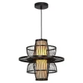 Rattanowa lampa wisząca Astra czarna 1xE27 LP-3110/1P BK Light Prestige