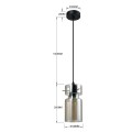 Pojedyncza lampa wisząca Nivio dymna 1xE27 LP-2811/1P AM Light Prestige