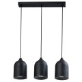 Metalowa lampa wisząca Nilo czarna 3xGU10 LP-0110/3L BK Light Prestige