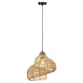 Rattanowa lampa wisząca Shella 40 cm jasne drewno 1xE27 LP-1806/1P 40cm Light Prestige