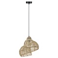 Rattanowa lampa wisząca Shella 40 cm jasne drewno 1xE27 LP-1806/1P 40cm Light Prestige