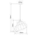Rattanowa lampa wisząca Shella 40 cm jasne drewno 1xE27 LP-1806/1P 40cm Light Prestige