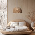 Rattanowa lampa wisząca Kanso 40 cm jasne drewno 1xE27 LP-2025/1P 40 cm Light Prestige