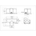 Łącznik T mechaniczny do oświetlenia modułowego Geometric System New LP-0209 łącznik T empty Light Prestige