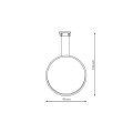 Lampa wisząca Mirror L biała IP44 LED CCT LP-999/1P L WH CCT Light Prestige