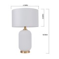 Lampa stołowa Tamiza 65 cm biała 1xE27 LP-1515/1T big white Light Prestige