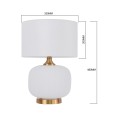 Lampa stołowa Tamiza 48 cm biała 1xE27 LP-1515/1T small white Light Prestige