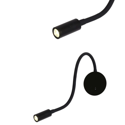 Kinkiet Senise LED czarny regulowany z wyłącznikiem Light Prestige 