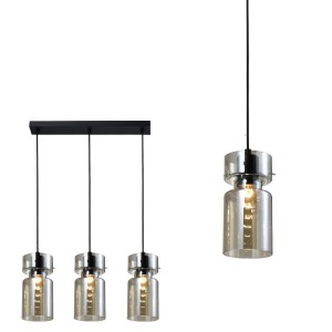 Potrójna lampa wisząca Nivio dymna 3xE27 LP-2811/3L AM Light Prestige