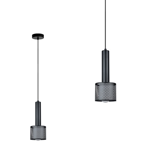 Lampa wisząca Amo czarna 1xE27 LP-0702/1P BK Light Prestige