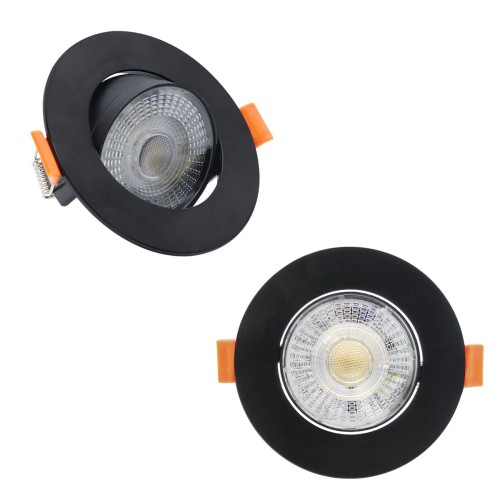 Ruchome oczko podtynkowe Plus czarne LED CCT LP-1506/1RS BK Light Prestige