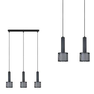 Lampa wisząca Amo czarna 3xE27 LP-0702/3L BK Light Prestige