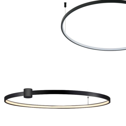 Plafon Ring L CCT 1xLED czarny LP-909/1C L BK CCT Light Prestige
