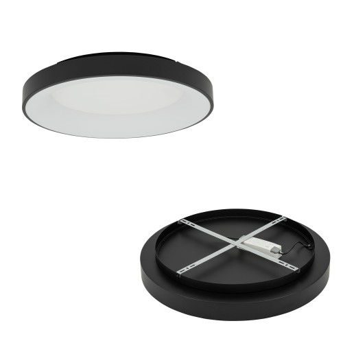 Plafon lampa sufitowa czarna NIKKI ROUND LED 60W 5400lm 4000K 11212 Nowodvorski Lighting