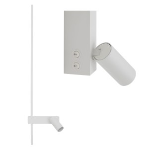 Kinkiet regulowany z włącznikiem EASY LED LEFT 2xGU10 R35, LED Biały 11578 Nowodvorski