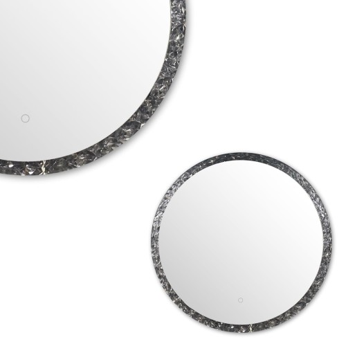 Okrągłe lustro z okrągłą podświetlaną ramką LED 60cm do łazienki D2309 Zuma Line