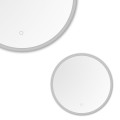 Lustro okrągłe z podświetlana ramką LED o mocy 24W 60cm zintegrowany włącznik D2311 Zuma Line