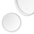Eleganckie lustro łazienkowe z podświetlaną ramką LED 24W okrągłe D2526 Zuma Line