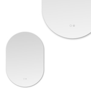 Lustro owalne z podświetlanym rantem IP44 i regulowaną barwą światła do łazienki D3002 Zuma Line