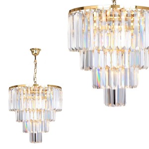 17106/4+1-GLD AMEDEO LAMPA WISZĄCA ZŁOTA/GOLD Zuma Line