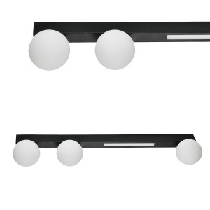 Lampa sufitowa LUND z trzema ozdobnymi mlecznymi kloszami na G9 W231102-3 Zuma Line