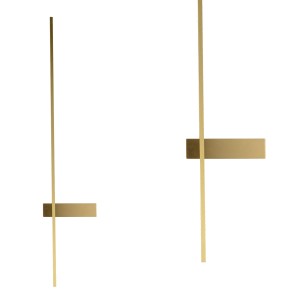 Kinkiet ścienny w stylu minimalistycznym ARCO LED złoty do jadalni W4100-90GD Zuma Line