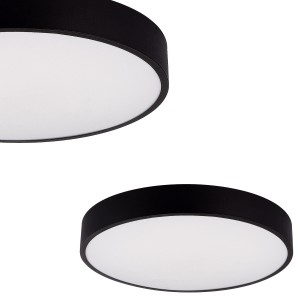 Plafon do salonu sypialni czarny 60cm wbudowany LED z rodziny NADI MS724-R600 Zuma Line