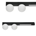 Podłużna lampa sufitowa LUND zintegrowany LED + dwa szklane klosze na G9 W231102-2 Zuma Line
