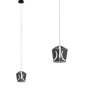 Lampa wisząca dymiony szklany klosz COLORE LED 6W MD3350-1BL/S Zuma Line