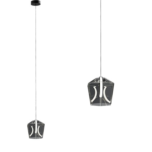 Lampa wisząca dymiony szklany klosz COLORE LED 6W MD3350-1BL/S Zuma Line