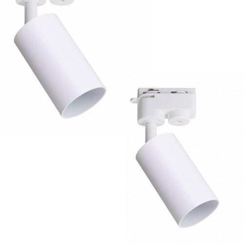 Spot do systemu szynowego 1 obwodowy TUBE kolor biały GU10 - TLS001-WH Zuma Line