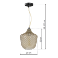 Milagro Lampa wisząca ORLANDO 1xE27 ML5550