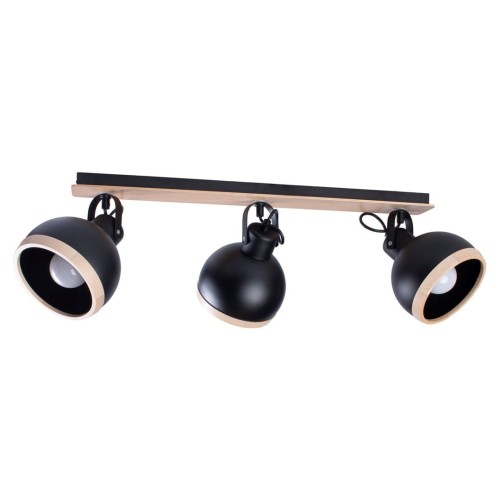 Milagro Lampa sufitowa OVAL BLACK 3xE27 MLP8658