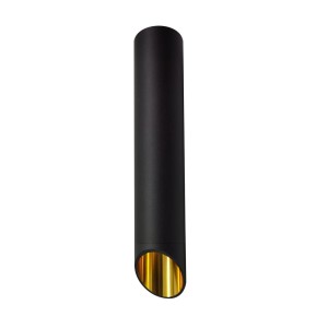 Spot tuba VALDA 30cm czarna/złota skośna