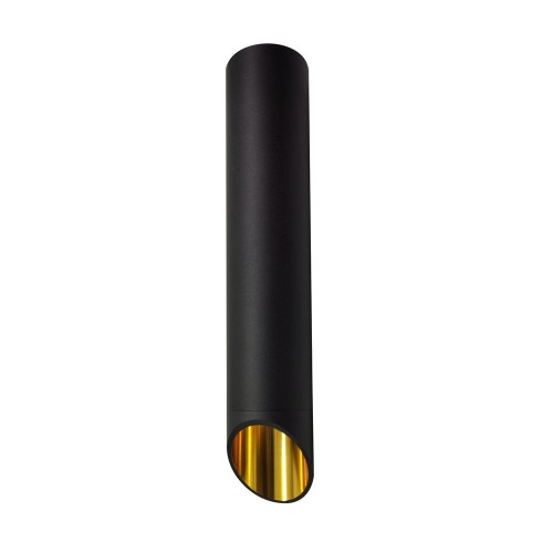 Spot tuba VALDA 30cm czarna/złota skośna