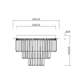 Lampa sufitowa MILANO fi 45cm 6xE14 ML1023 Milagro