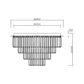 Lampa sufitowa MILANO fi 60cm 9xE14 ML1024 Milagro